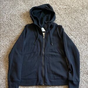 Classic Black Hoodie with Zip